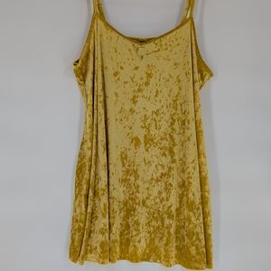 Her Universe Mustard Velvet Mini Dress